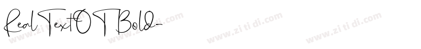 RealTextOT Bold字体转换